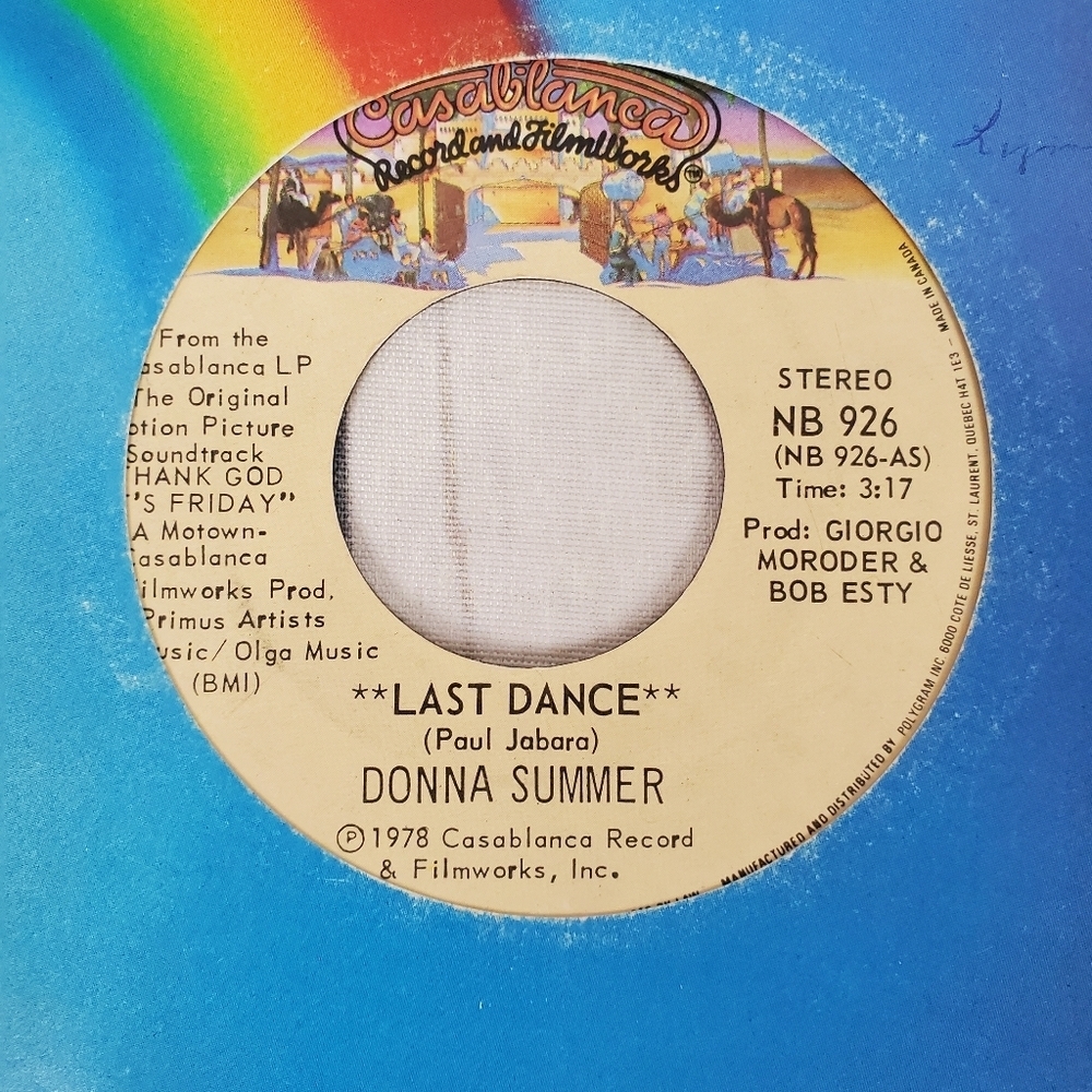 2/$25 Donna Summer Last Dance 45 RPM Record  1978 Vintage Vinyl - Picture 5 of 11